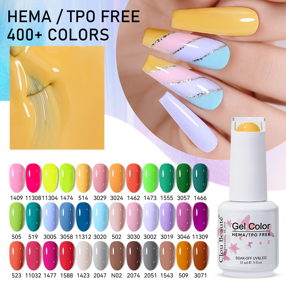 Nail Art Natural Pink - Clou Beaute Bright Yellow Neon Summer