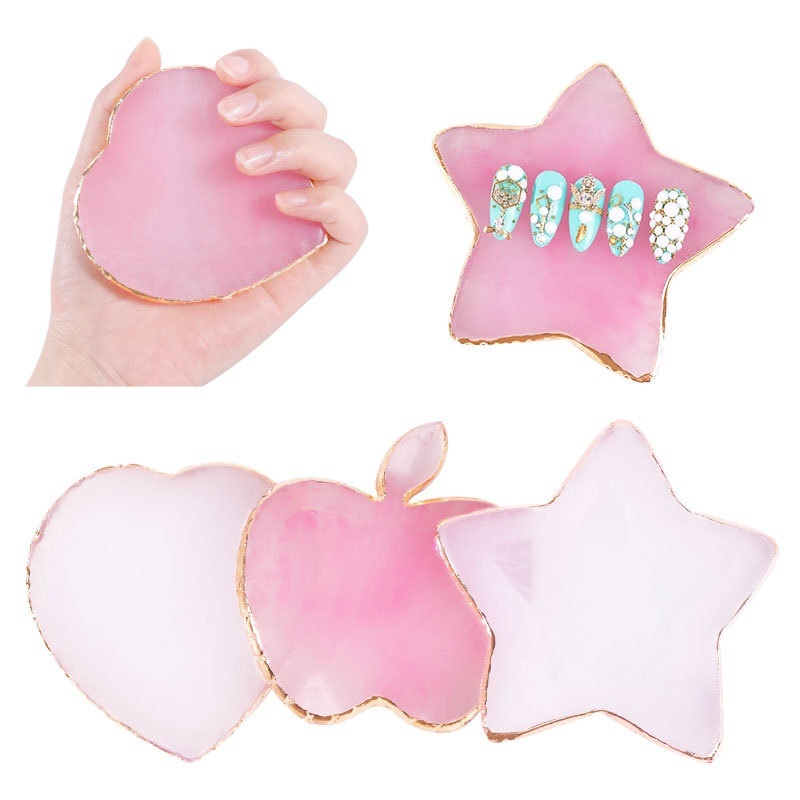 Nail Art Rame - Resin Agate Stone Nail Art Palette