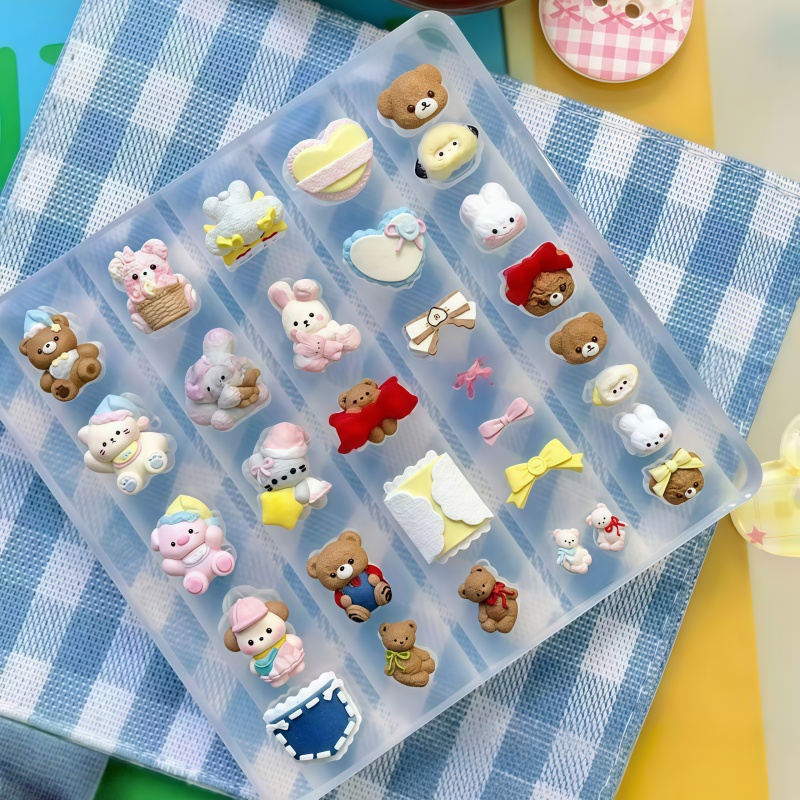 Nail Art Motif - Cute Bear Rabbit Heart Butterfly Knot