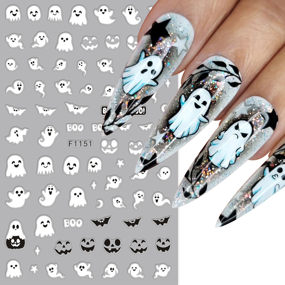 2pcs Luminous Halloween Spooky - огляд і ціна Nail Art Gothic