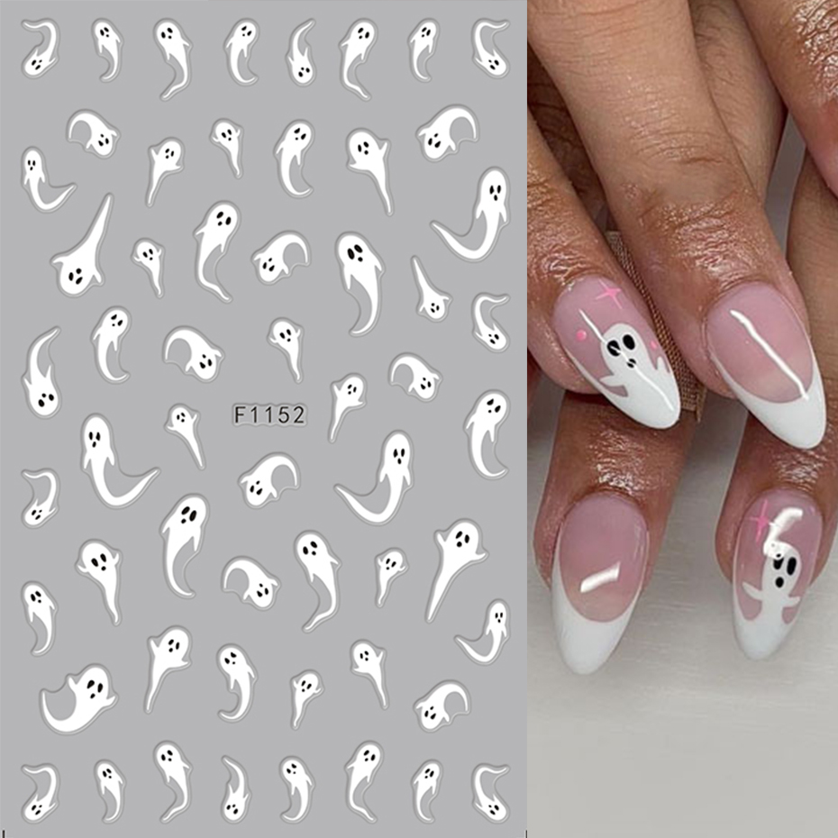 2pcs Luminous Halloween Spooky - огляд і ціна Nail Art Gothic
