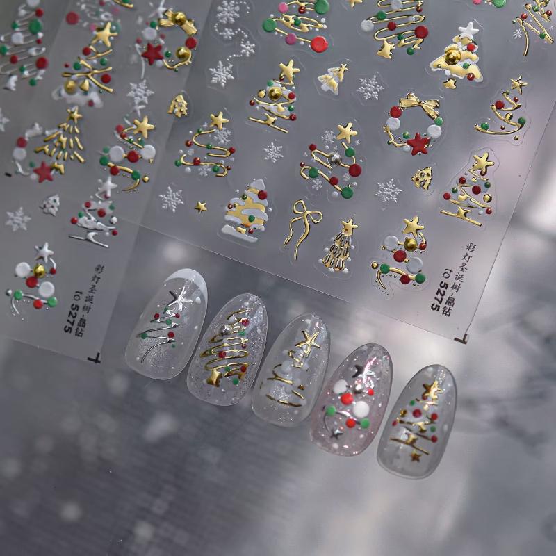 3D Christmas Nail Art Stickers - огляд і ціна Nail Art Xmas Stickers