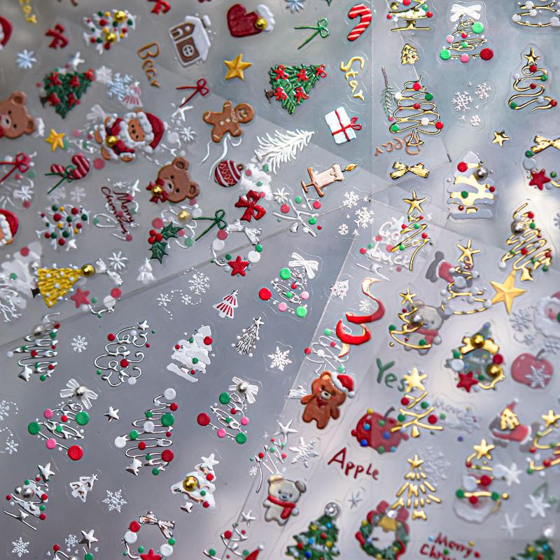 3D Christmas Nail Art Stickers - огляд і ціна Nail Art Xmas Stickers