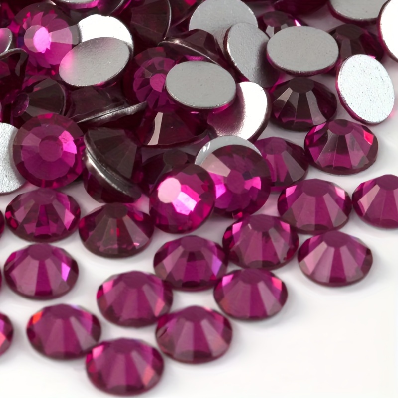 1440PCS SS4-SS40 Purple Red Fu - огляд і ціна Nail Art Fuchsia