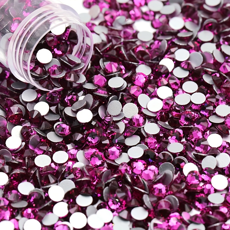 1440PCS SS4-SS40 Purple Red Fu - огляд і ціна Nail Art Fuchsia
