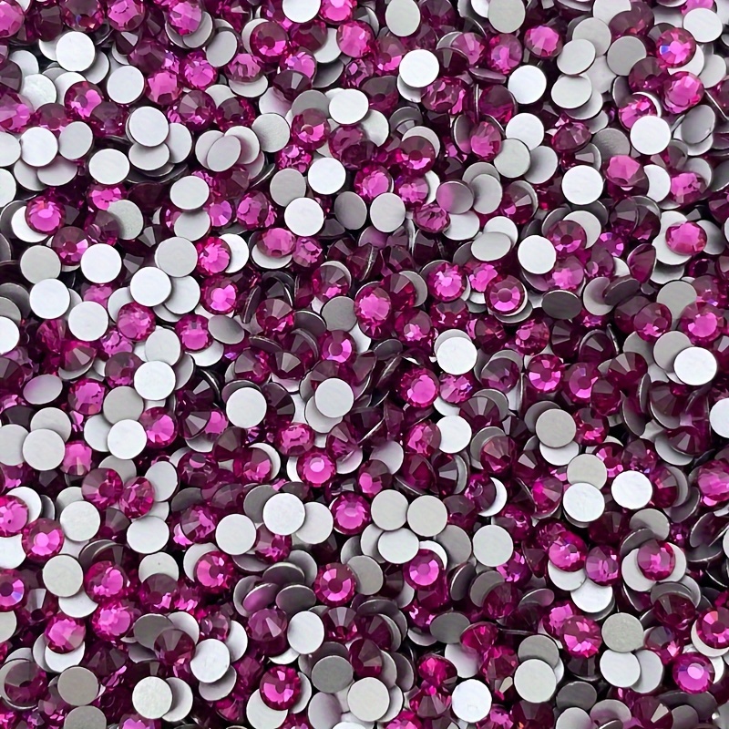 1440PCS SS4-SS40 Purple Red Fu - огляд і ціна Nail Art Fuchsia