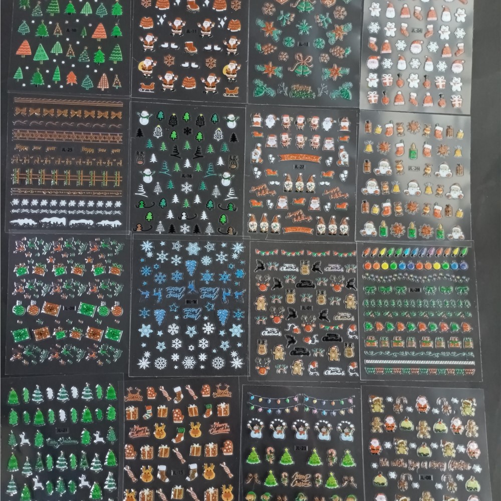 30PCS Christmas Nail Art Stick - огляд і ціна Nail Art Xmas Stickers