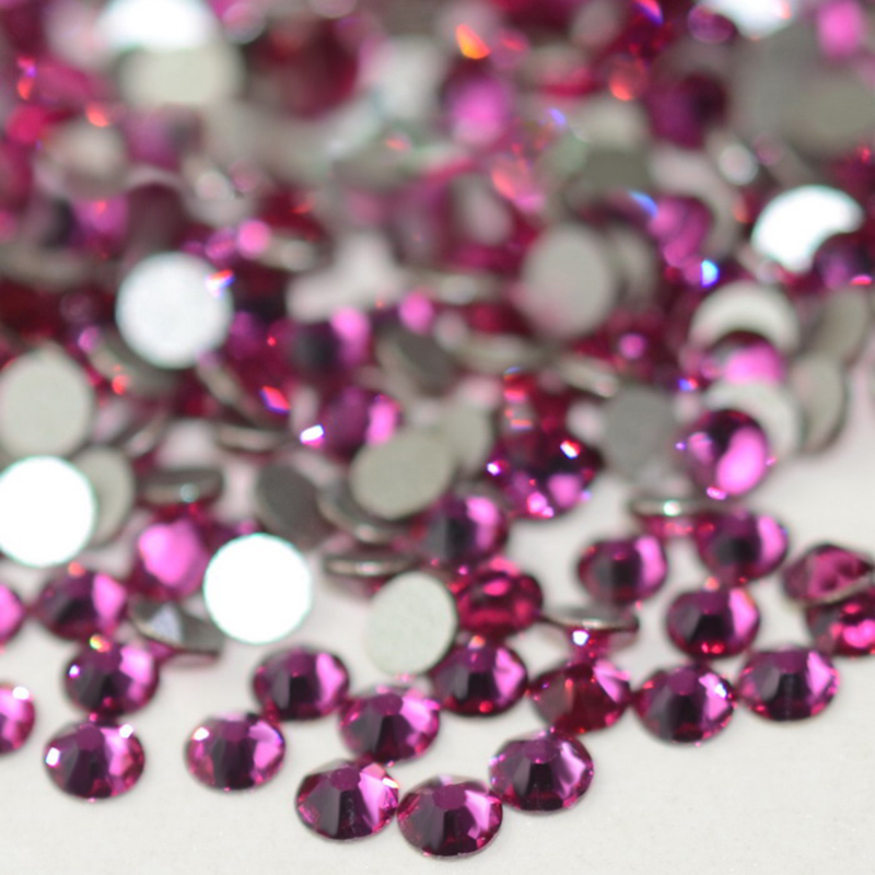 Fuchsia High Quality Glass Rhi - огляд і ціна Nail Art Fuchsia