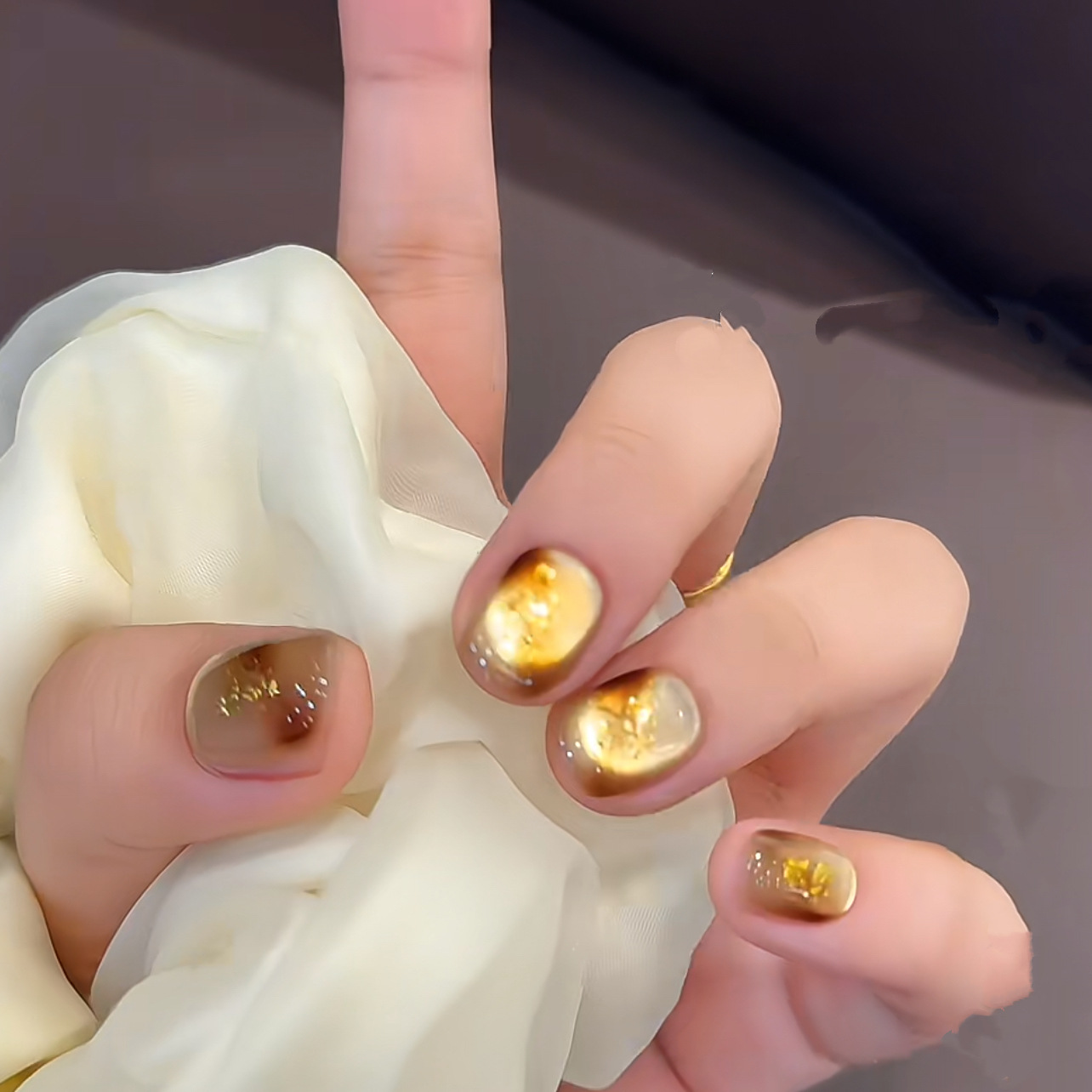 10pcs Handmade Short Press On  - огляд і ціна Nail Art Full Cat Eye