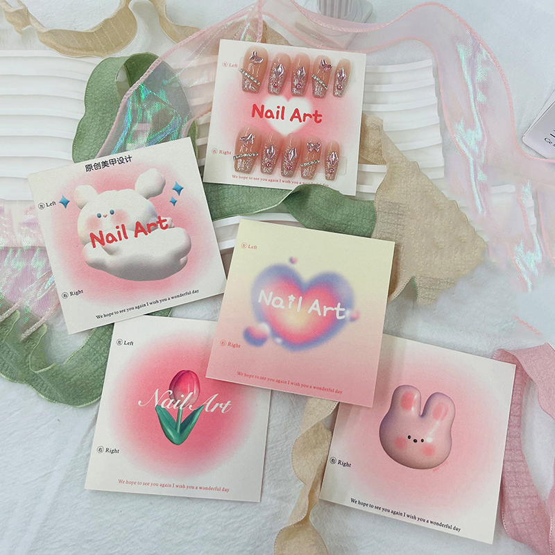 50Pcs 6.5x6.5cm 8x8cm Press On - огляд і ціна Nail Art Rame