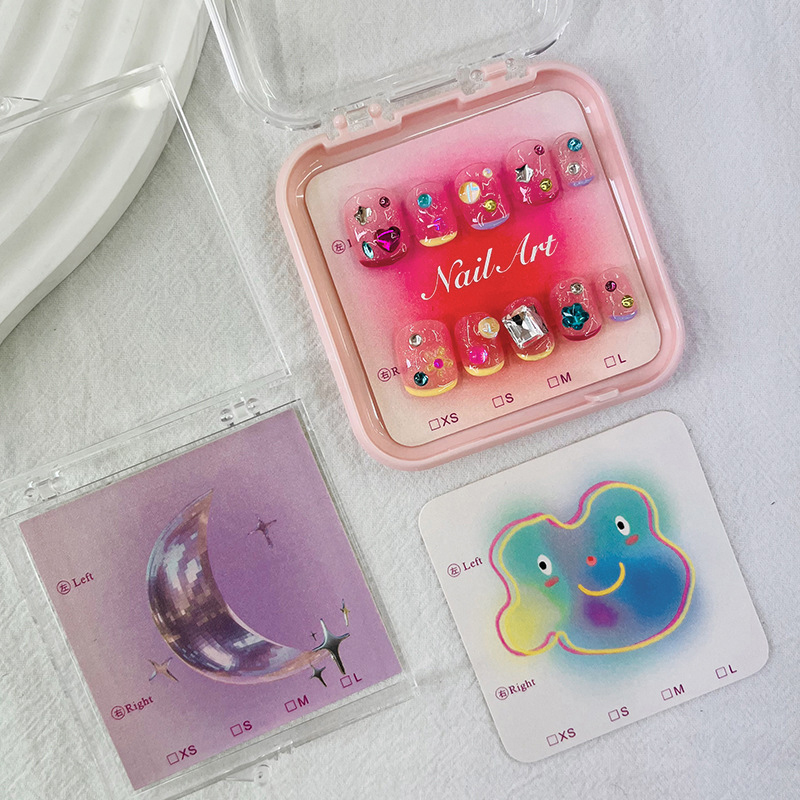 50Pcs 6.5x6.5cm 8x8cm Press On - огляд і ціна Nail Art Rame
