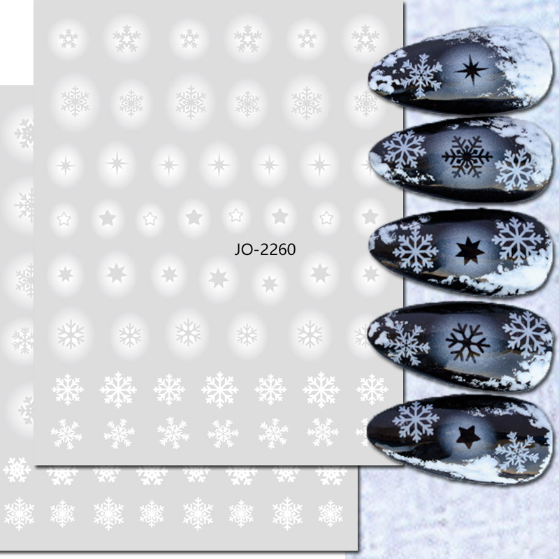 Nail Art 3d Decals White Hollo - огляд і ціна Nail Art Xmas Stickers