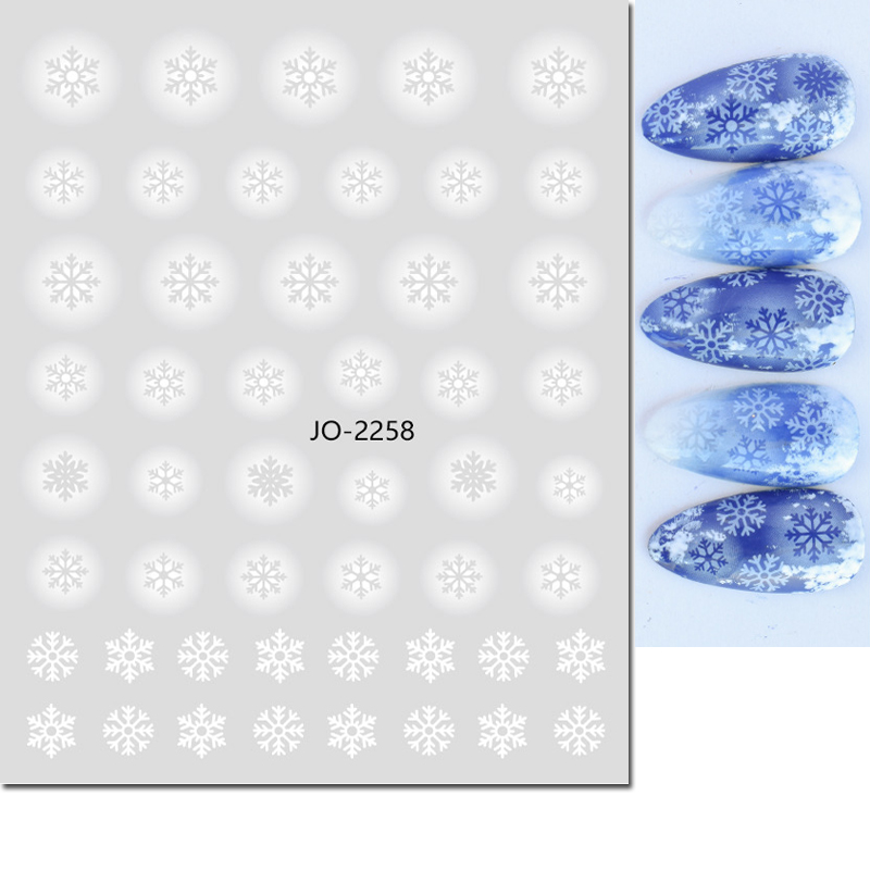 Nail Art 3d Decals White Hollo - огляд і ціна Nail Art Xmas Stickers