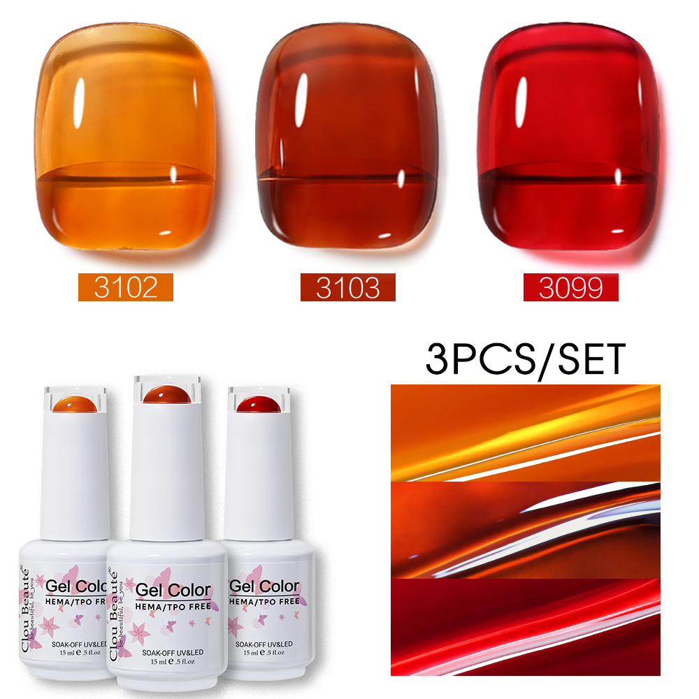 Clou Beaute 3pcs Ice-clear Jel - огляд і ціна Nail Art Natural Pink