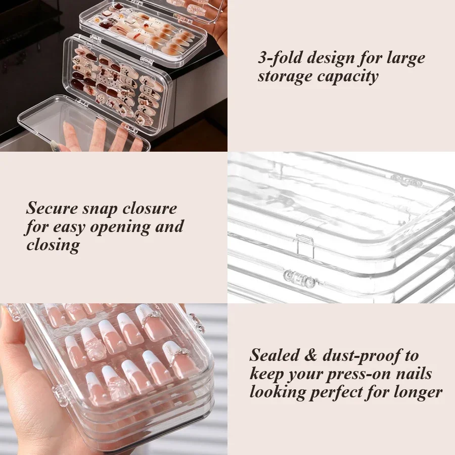 Clear Foldable Press On Nail S - огляд і ціна Nail Art Rame