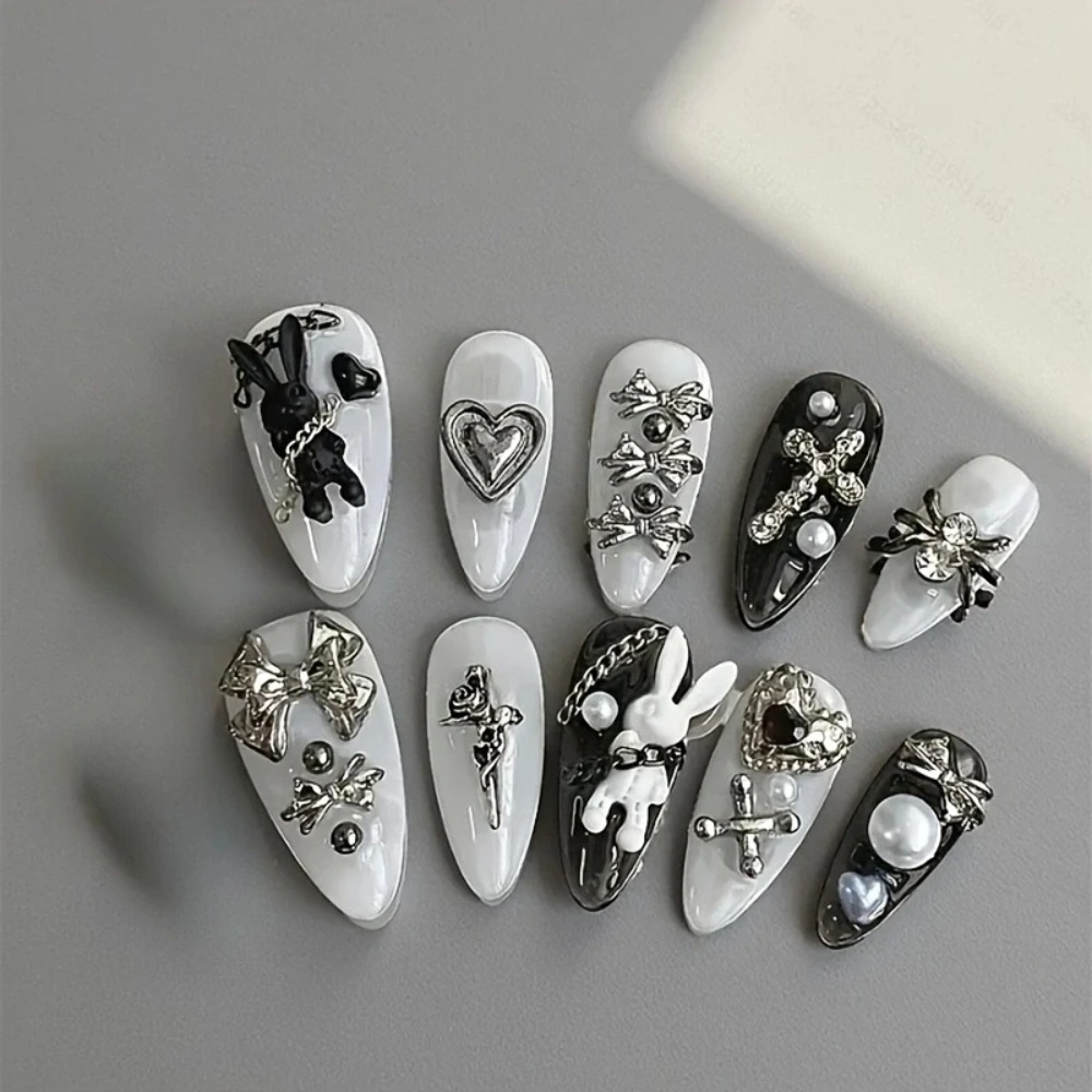 NEW 10pcs personalized black a - огляд і ціна Nail Art Gothic
