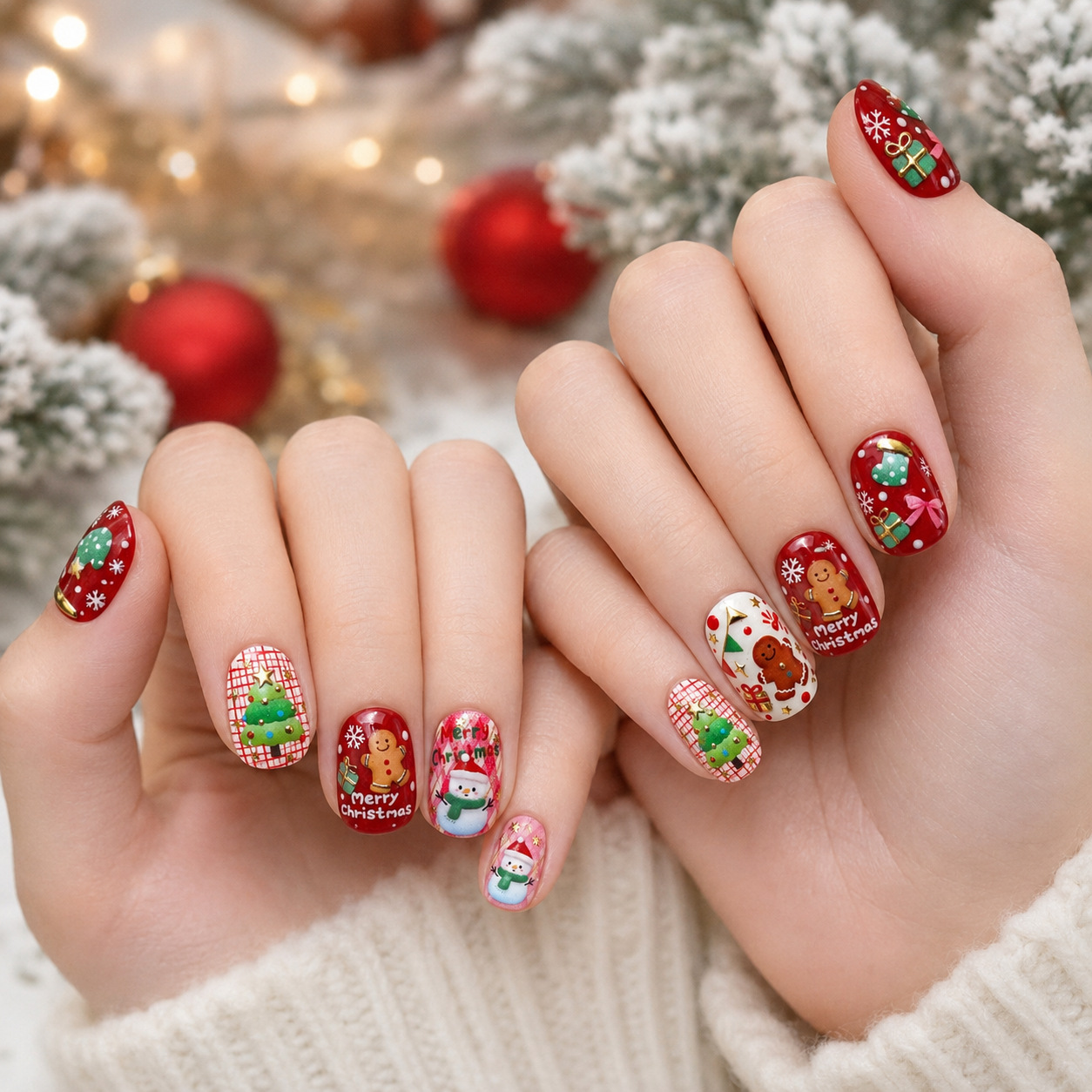 Xmas 5D Jelly Nail Sticker Car - огляд і ціна Nail Art Xmas Stickers