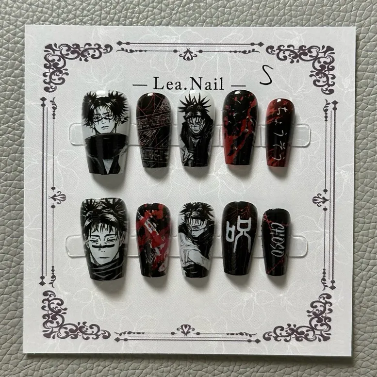 Gojo Satoru Manicure Cat's Eye - огляд і ціна Nail Art Motif