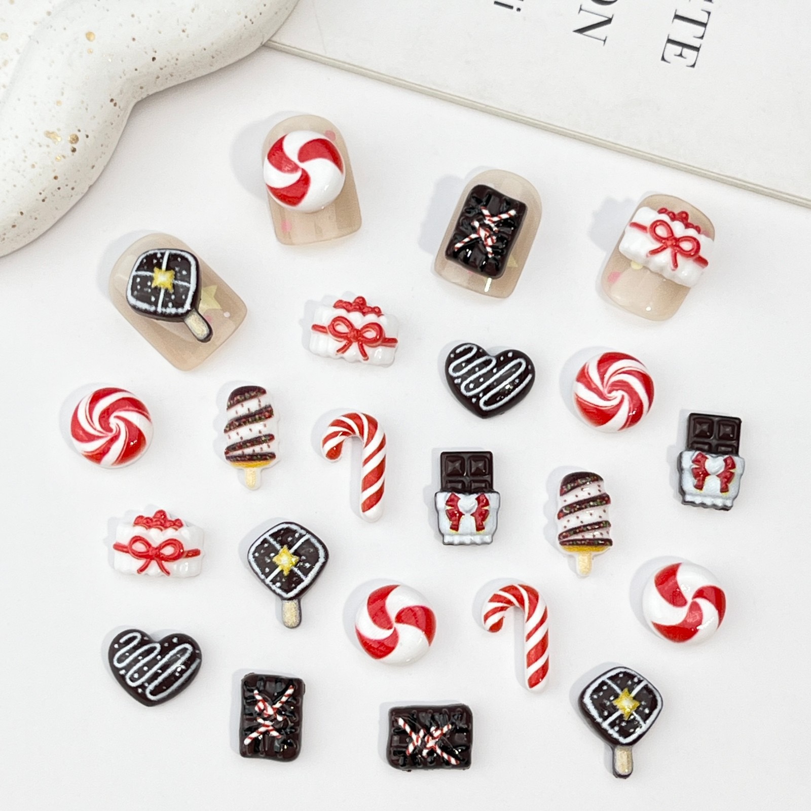 50pcs Resin Mini Christmas cho - огляд і ціна Nail Art Motif